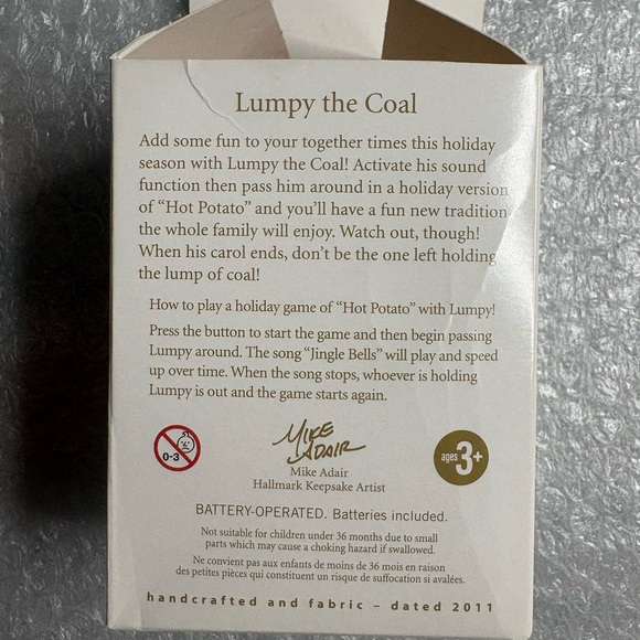 Hallmark "Lumpy the Coal" Hot Potato Game - Picture 6 of 6